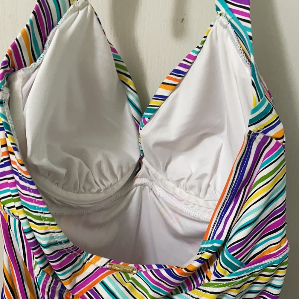 Anne Cole stripe tankini size 34D - Picture 4 of 9